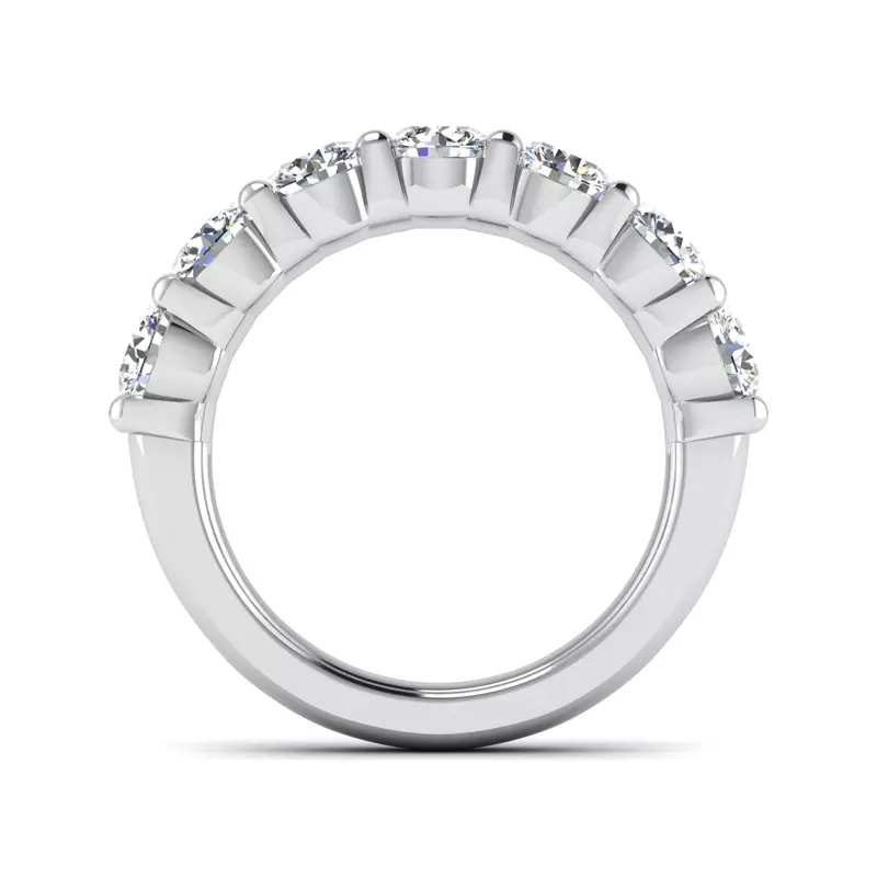 Platinum Mylah 7 Stone Lab Diamond Band