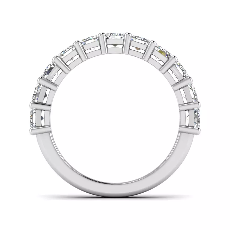 14K White Gold Monroe 11 Stone Shared Prong Anniversary Band