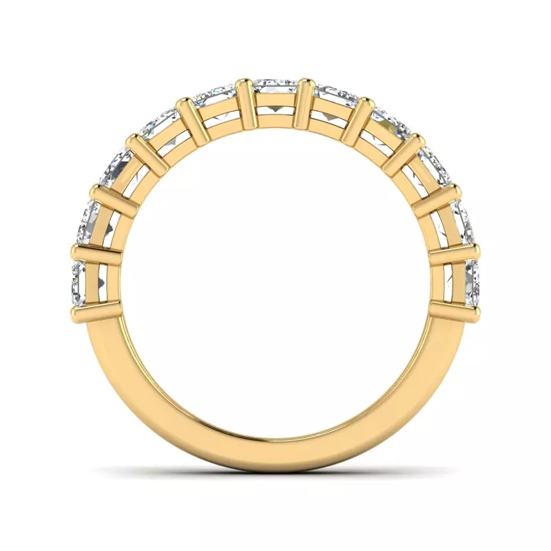 14K Yellow Gold Monroe 11 Stone Shared Prong Anniversary Band
