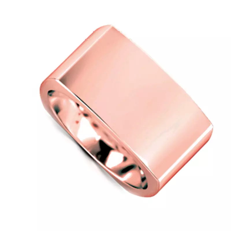 14K Rose Gold Flat Euro Comfort Fit (10Mm)
