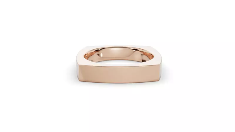 14K Rose Gold Flat Euro Comfort Fit (4Mm)