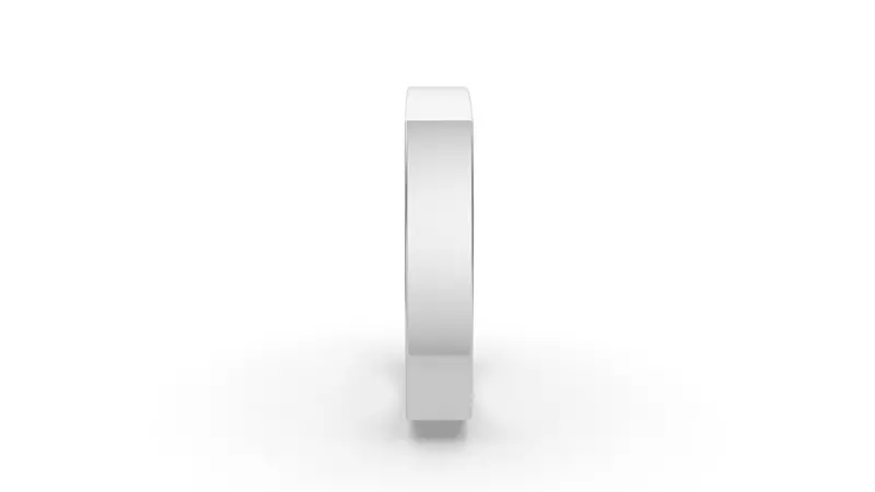 Platinum Flat Euro Comfort Fit (4Mm)