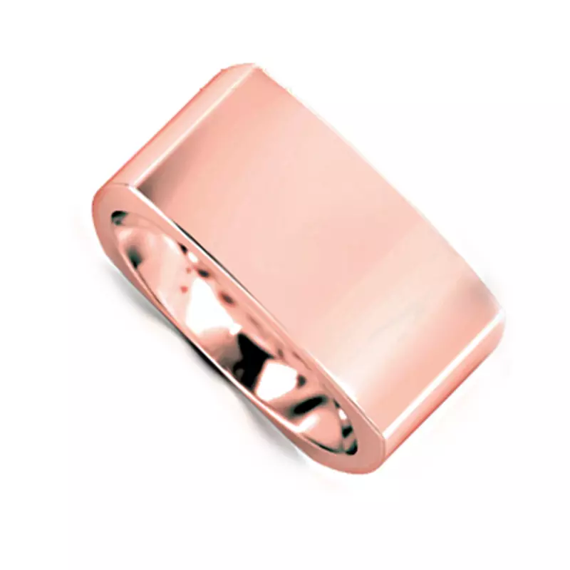 14K Rose Gold Flat Euro Comfort Fit (9Mm)