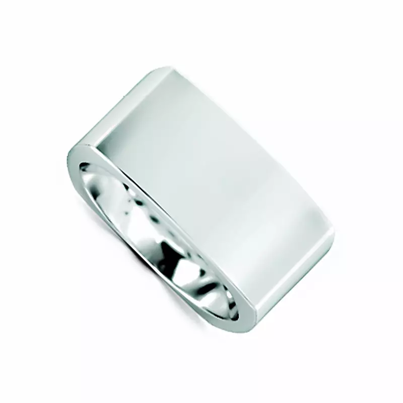 14K White Gold Flat Euro Comfort Fit (9Mm)