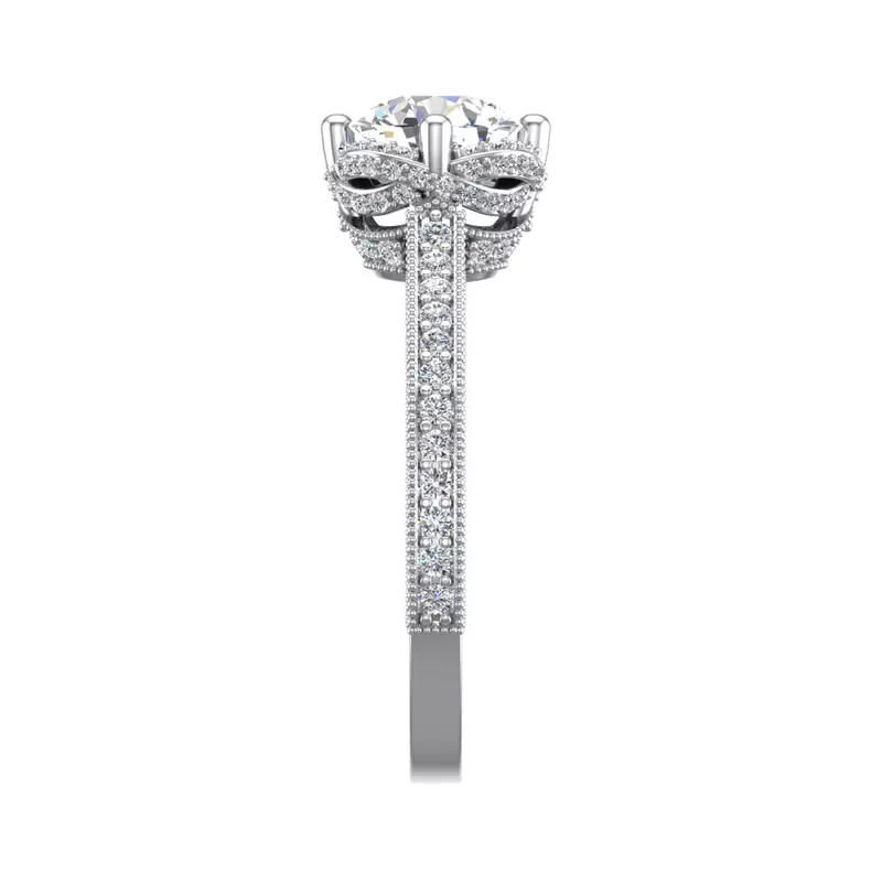 Platinum Tessa Halo Engagement Ring