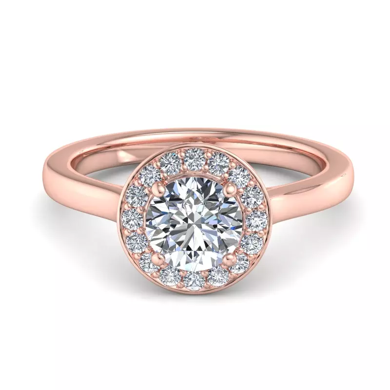 Cait Halo Engagement Ring