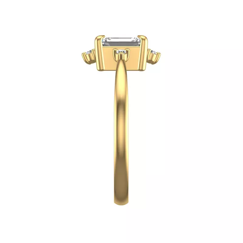 18K Yellow Gold Adriana Halo Engagement Ring