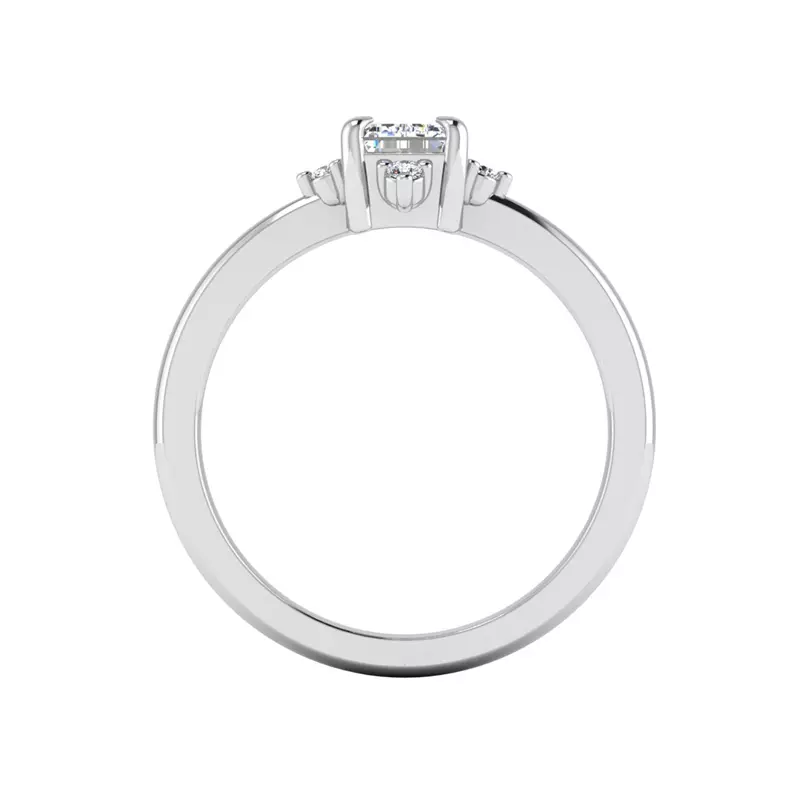 Platinum Adriana Halo Engagement Ring