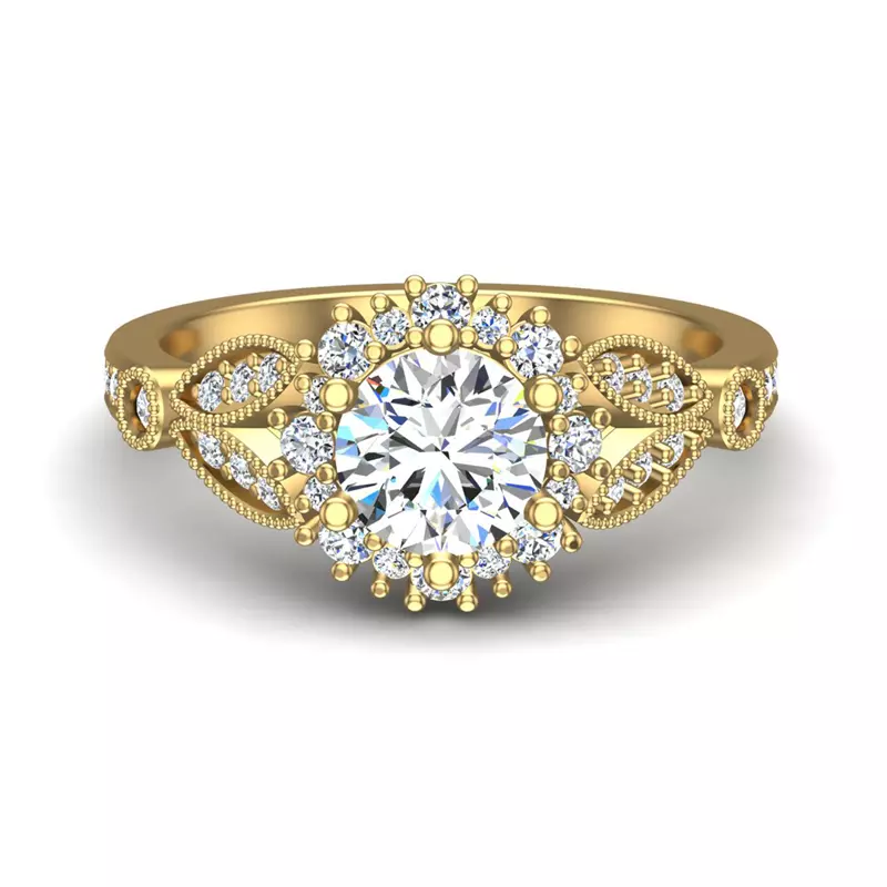 Gracelynn Halo Engagement Ring