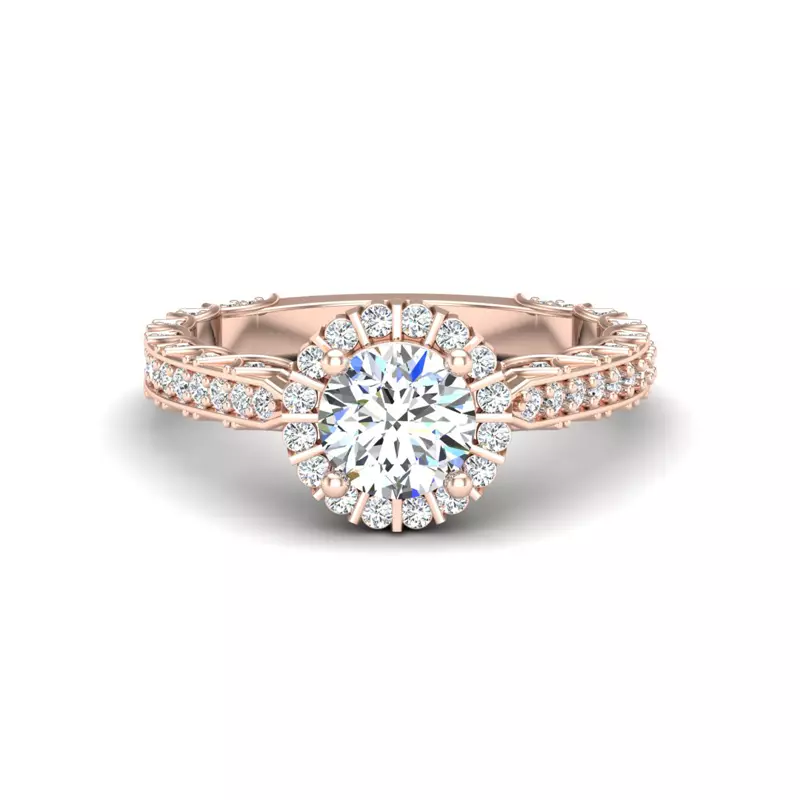 Sutton Halo Engagement Ring