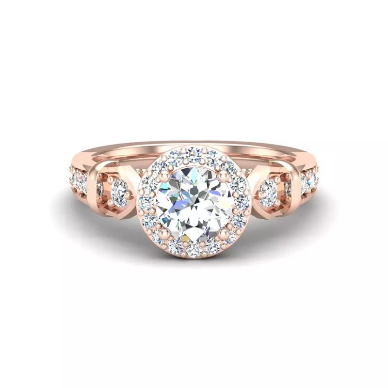 Brynn Halo Engagement Ring