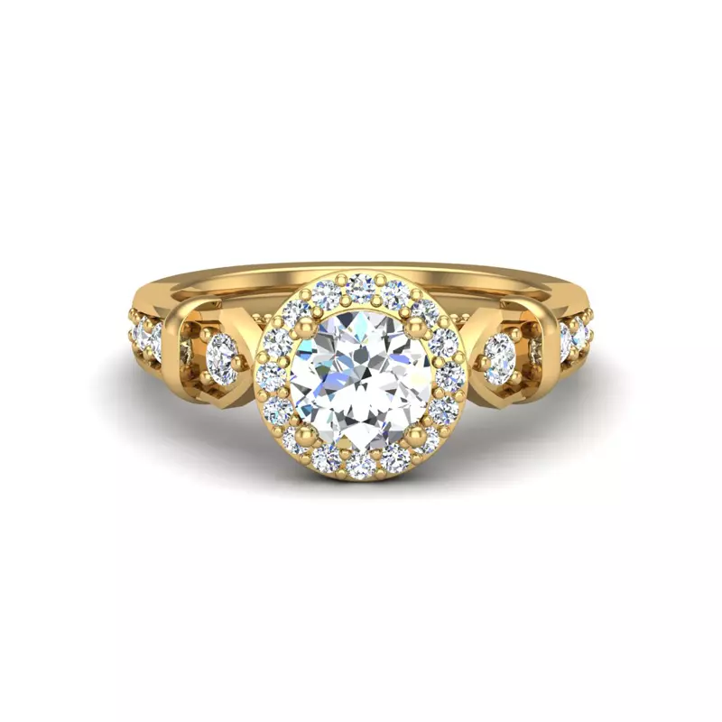 Brynn Halo Engagement Ring