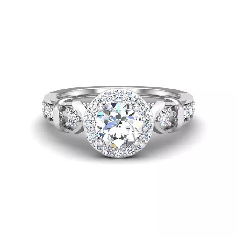 Brynn Halo Engagement Ring