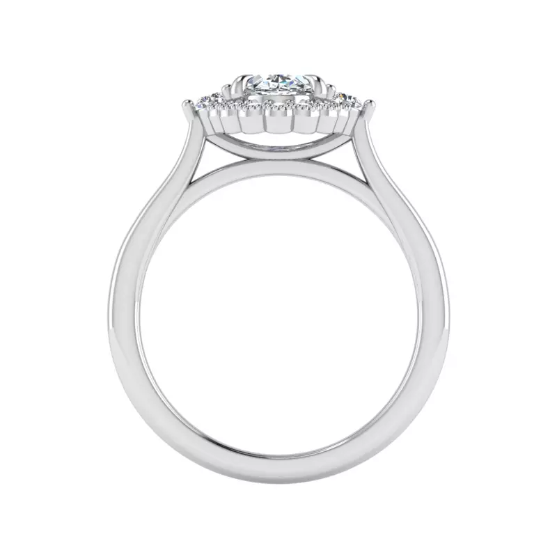 Platinum Blair Halo Engagement Ring