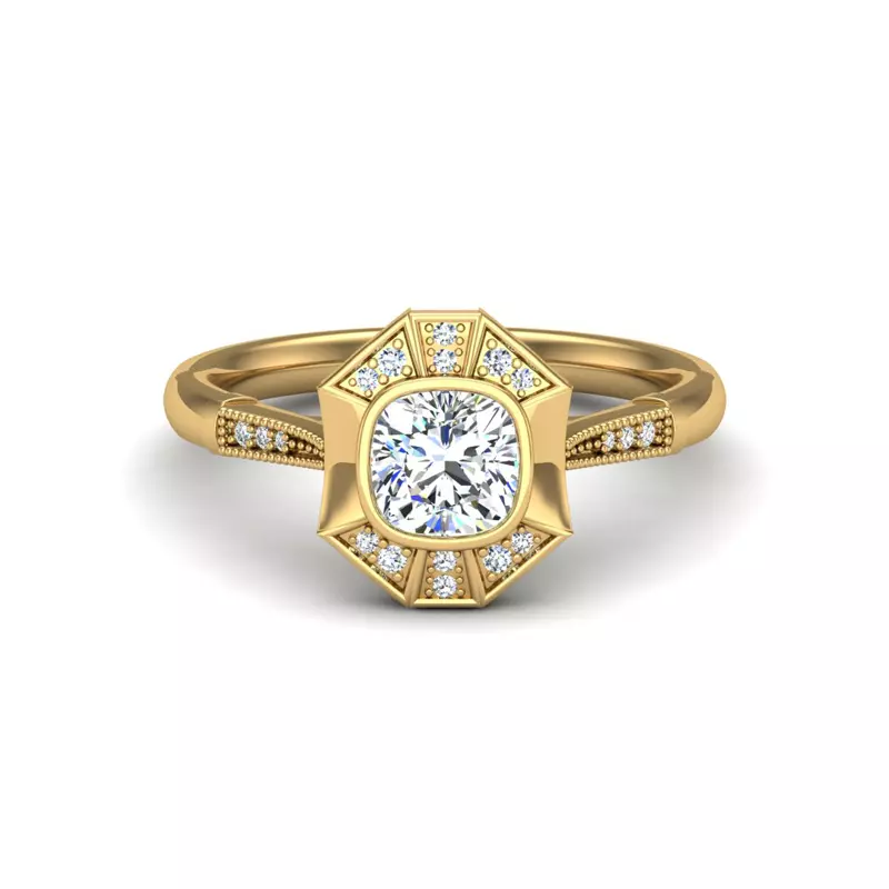 Fatima Halo Engagement Ring