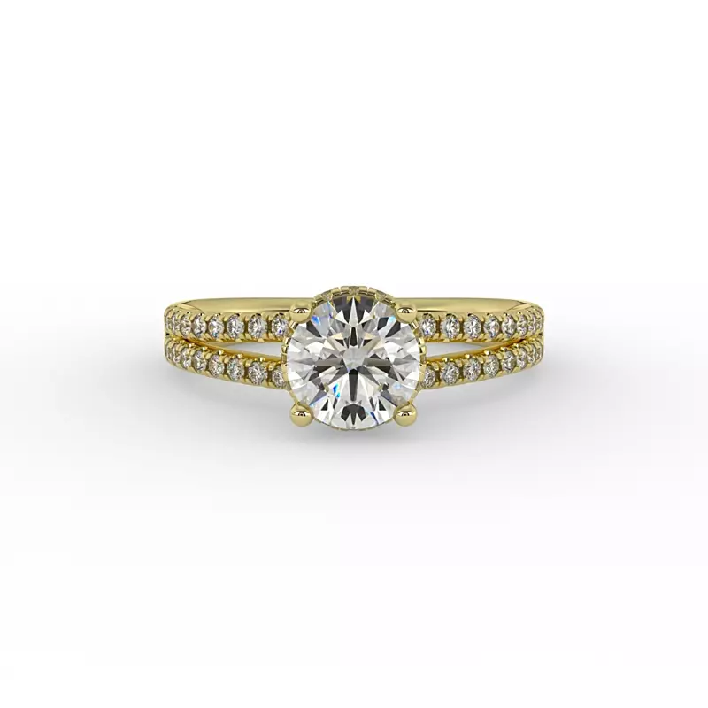 Collins Hidden Halo Engagement Ring
