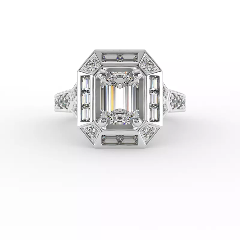 Elle Halo Engagement Ring