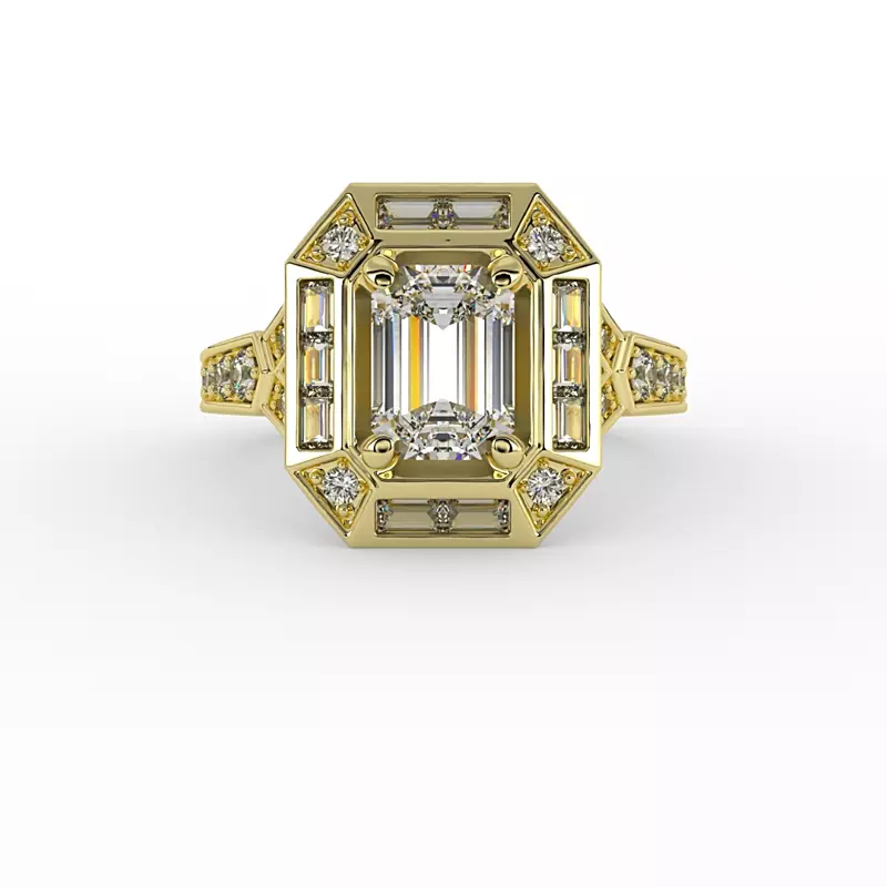 Elle Halo Engagement Ring