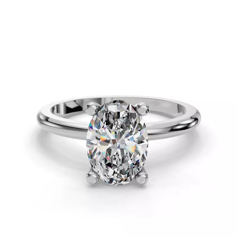 Platinum Savannah Hidden Halo Engagement Ring