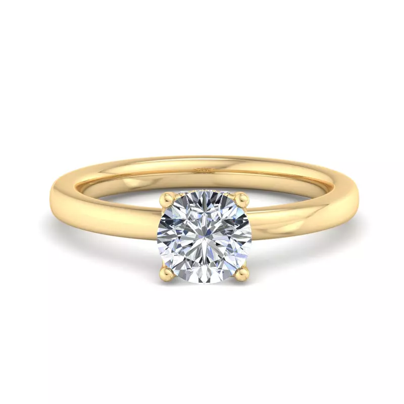Analia Hidden Halo Engagement Ring
