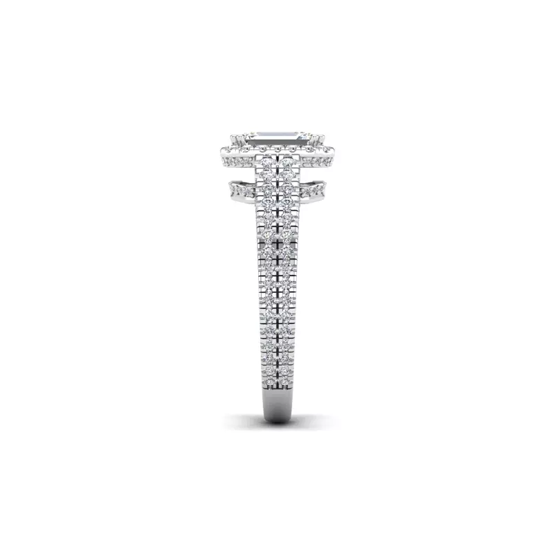 14K White Gold Anya Hidden Halo Engagement Ring