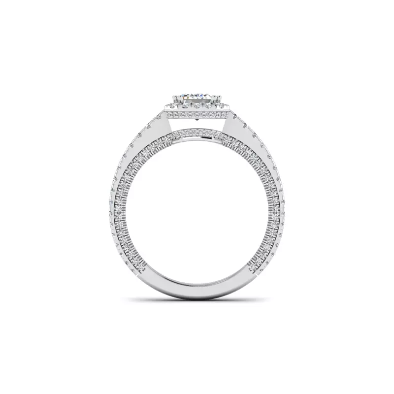 14K White Gold Anya Hidden Halo Engagement Ring