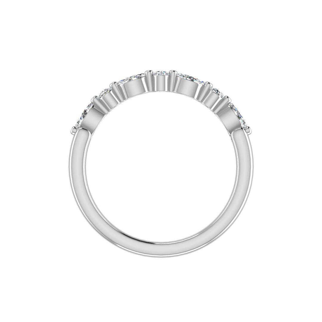 18K White Gold Samantha Diamond Band