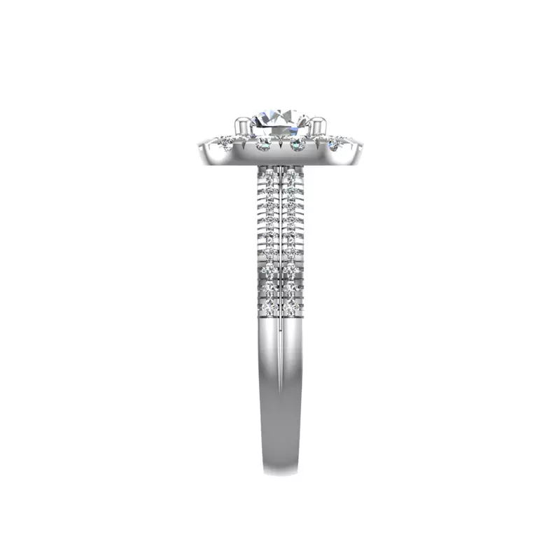 18K White Gold Piper Halo Engagement Ring
