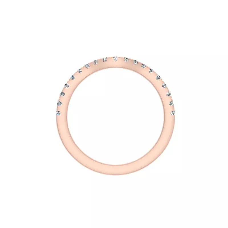 14K Rose Gold Vivian Pave Band