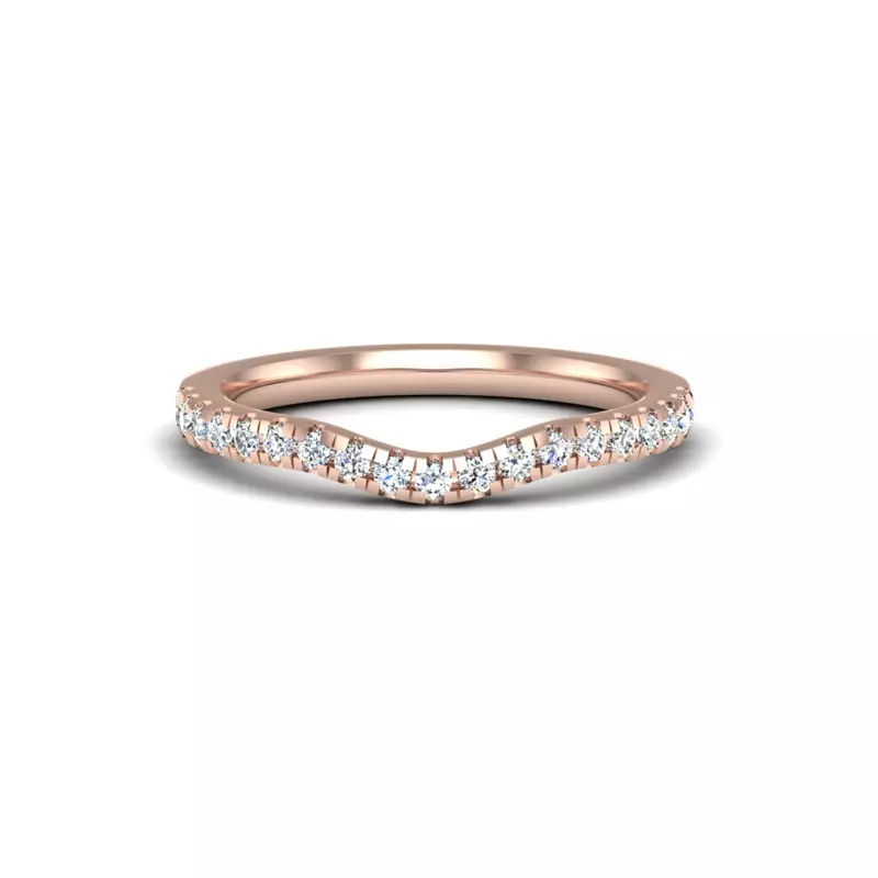 14K Rose Gold Vivian Pave Band