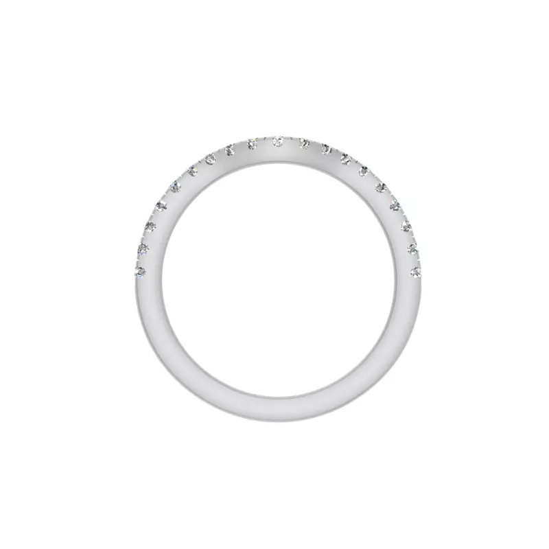 14K White Gold Vivian Pave Band