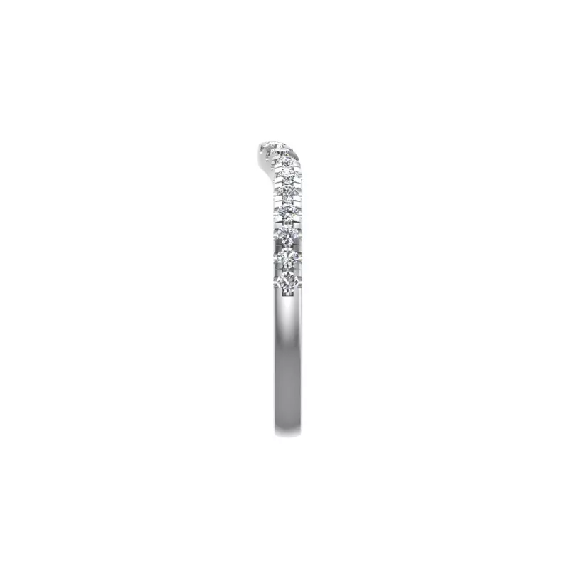14K White Gold Vivian Pave Band
