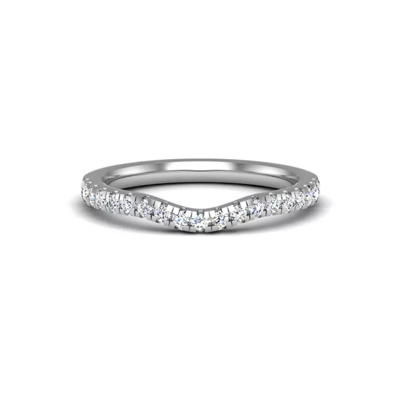 14K White Gold Vivian Pave Band