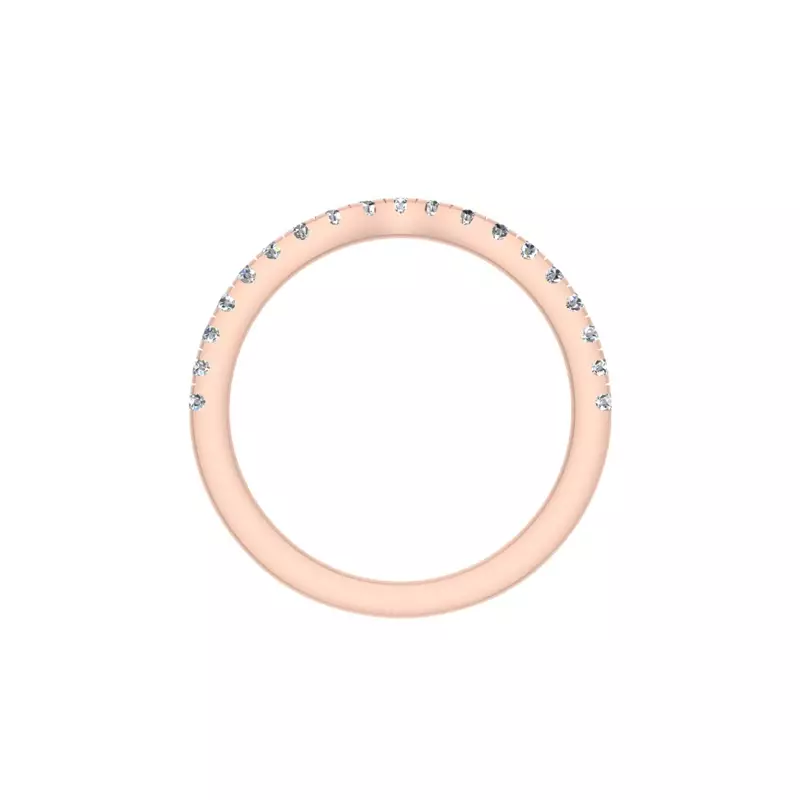 14K Rose Gold Melanie Pave Band
