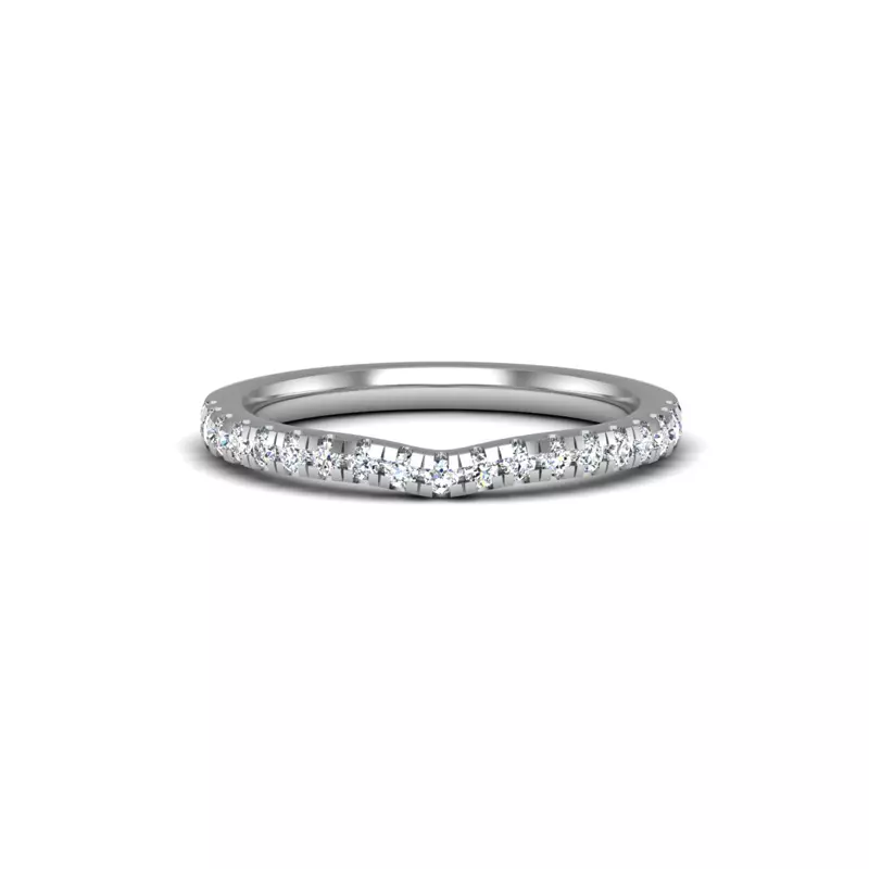 18K White Gold Melanie Pave Band