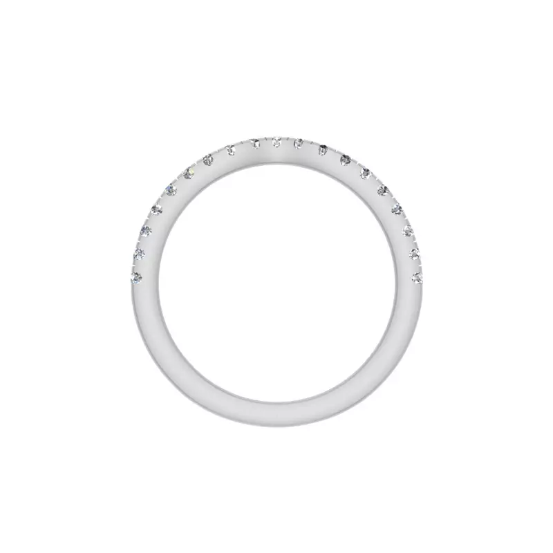 18K White Gold Melanie Pave Band