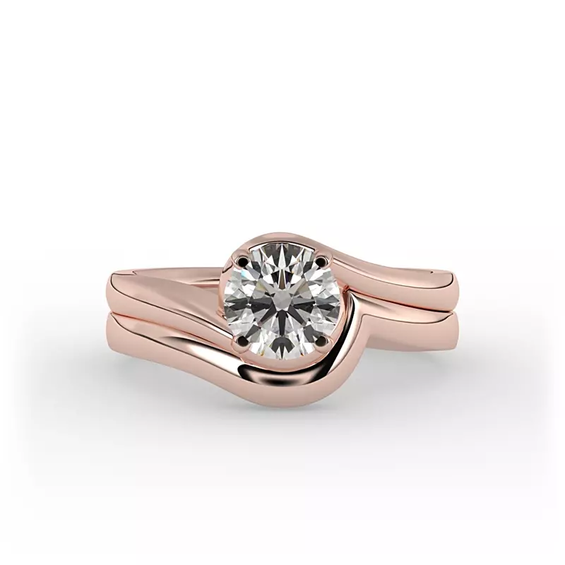 14K Rose Gold Amelia Band