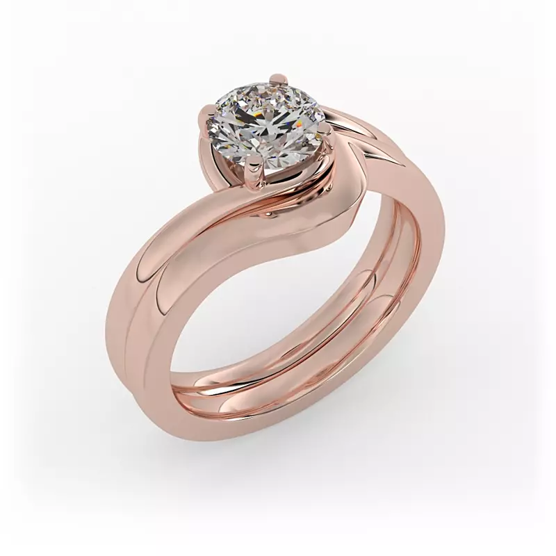 14K Rose Gold Amelia Band