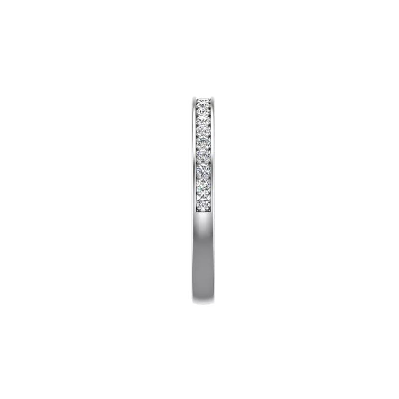 14K White Gold Eliza Pave Band