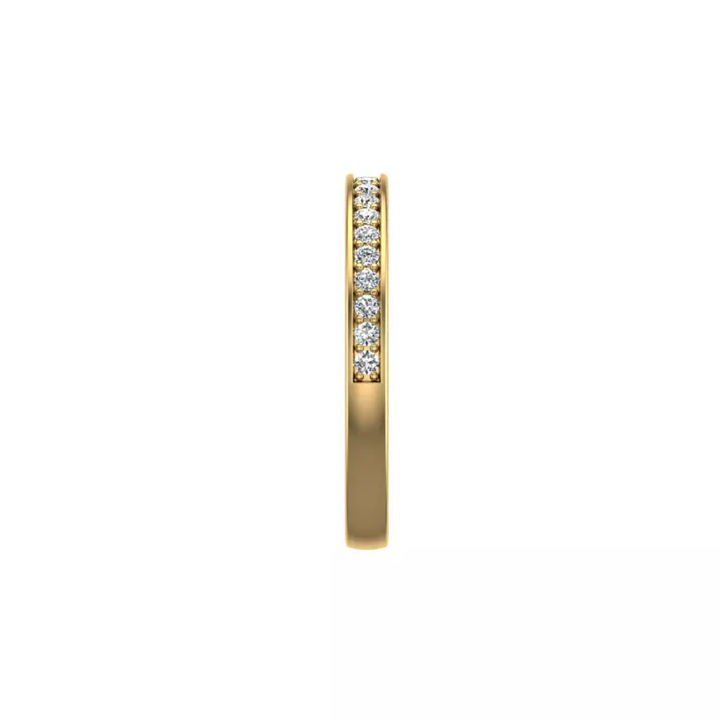 14K Yellow Gold Eliza Pave Band
