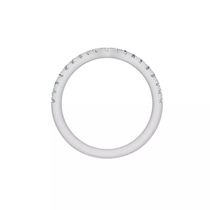 14K White Gold Adalynn Pave Band