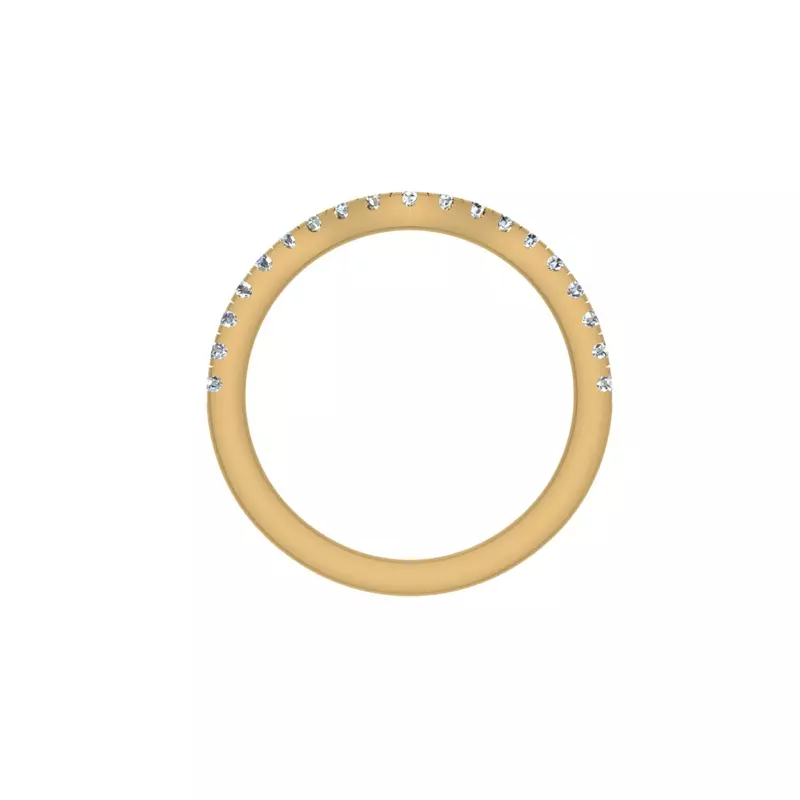 18K Yellow Gold Kaylee Pave Band