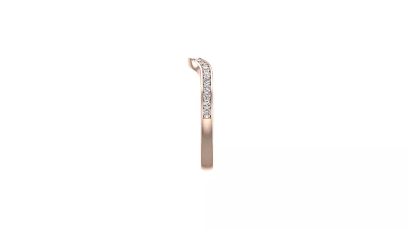 14K Rose Gold Lyla Pave Band