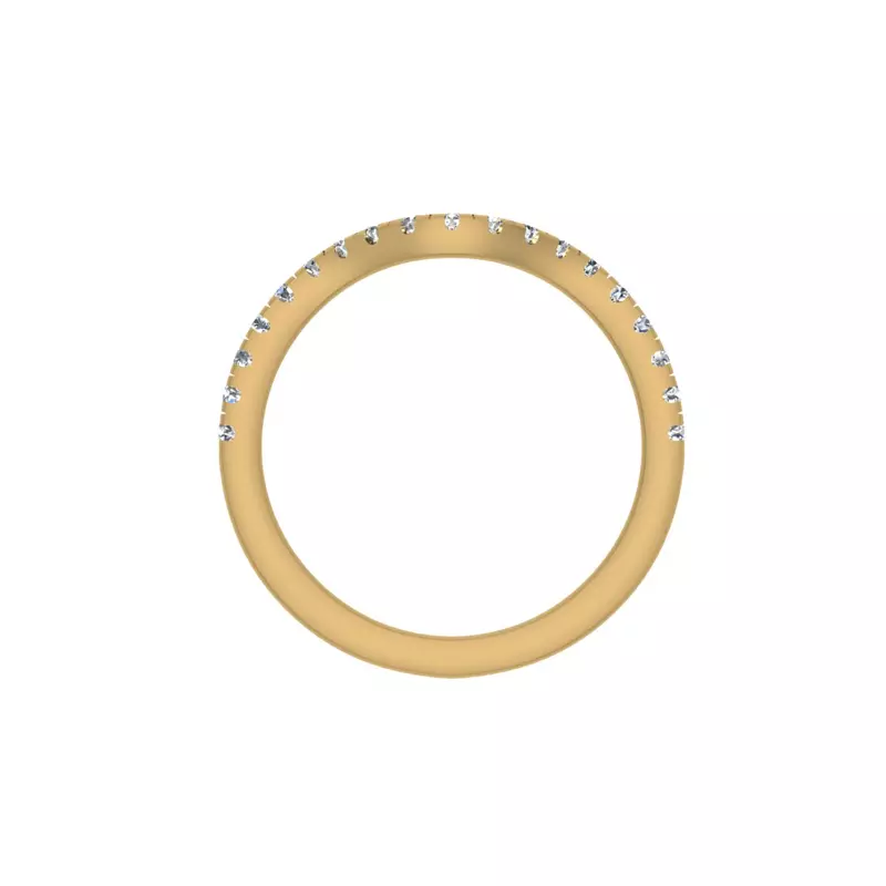 14K Yellow Gold Isabelle Pave Band