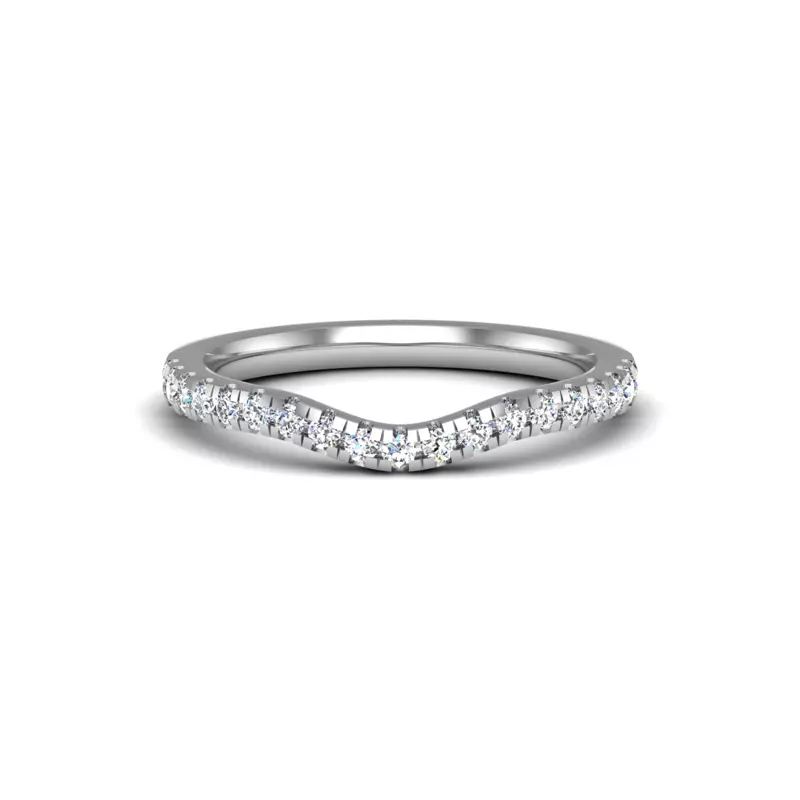 Olivia Knife Edge Pave Band