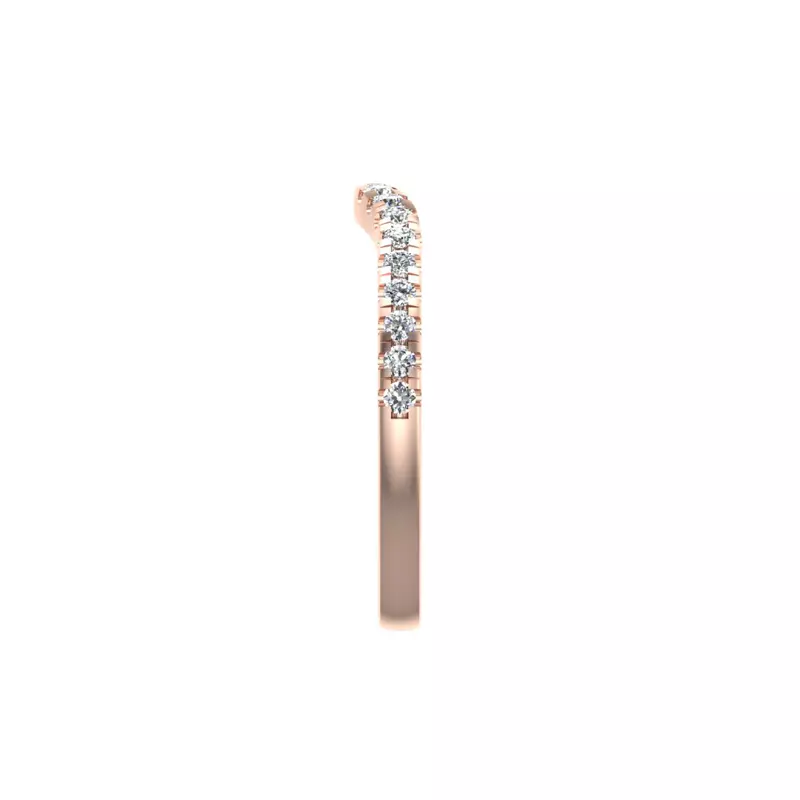 14K Rose Gold Margaret Pave Band