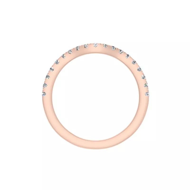 14K Rose Gold Margaret Pave Band