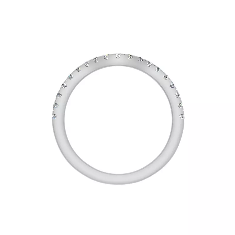 14K White Gold Margaret Pave Band