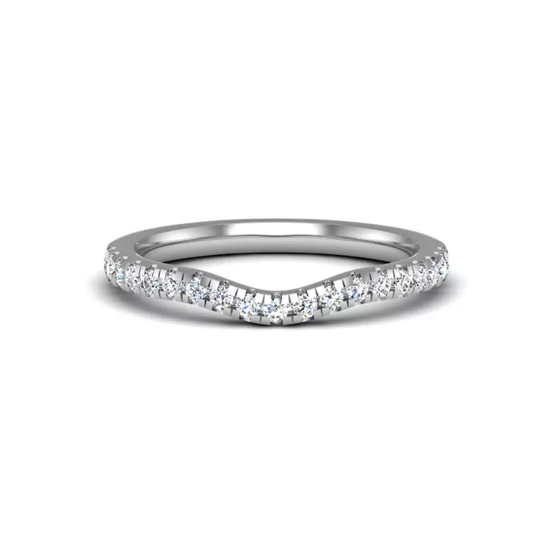 Platinum Margaret Pave Band