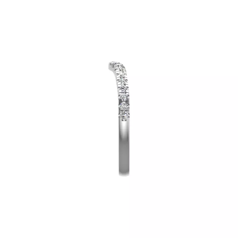 Platinum Iris Pave Band